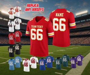 Custom Football Jersey, Personalized Printed Embroidered Logo Name Team Uniform for Valentine’s Day Gift