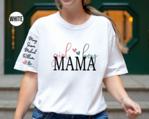 Personalized Boy Mama Shirt With Kid Names,Comfort Colors, Custom Mama Tshirt, Personalized Mom Shirt, Mothers Day Gift, Mom Birthday Gift