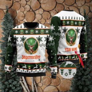 2026 Personalized Jagermeister Ugly Christmas Sweater for Men & Women Sweater